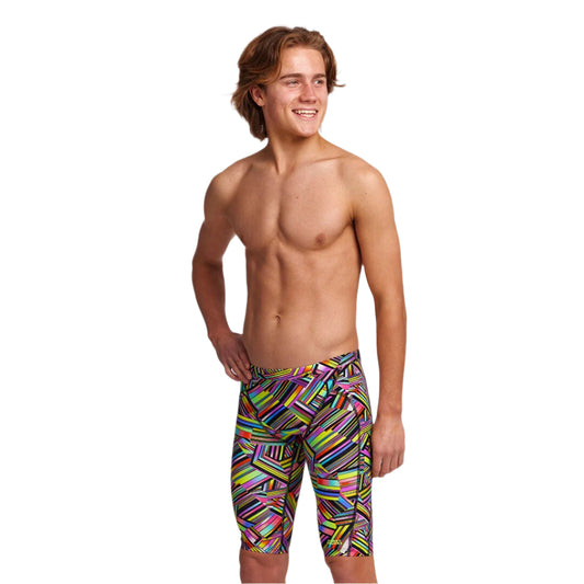Funky Trunks Boys Strip Straps Training Jammer - All4Swim