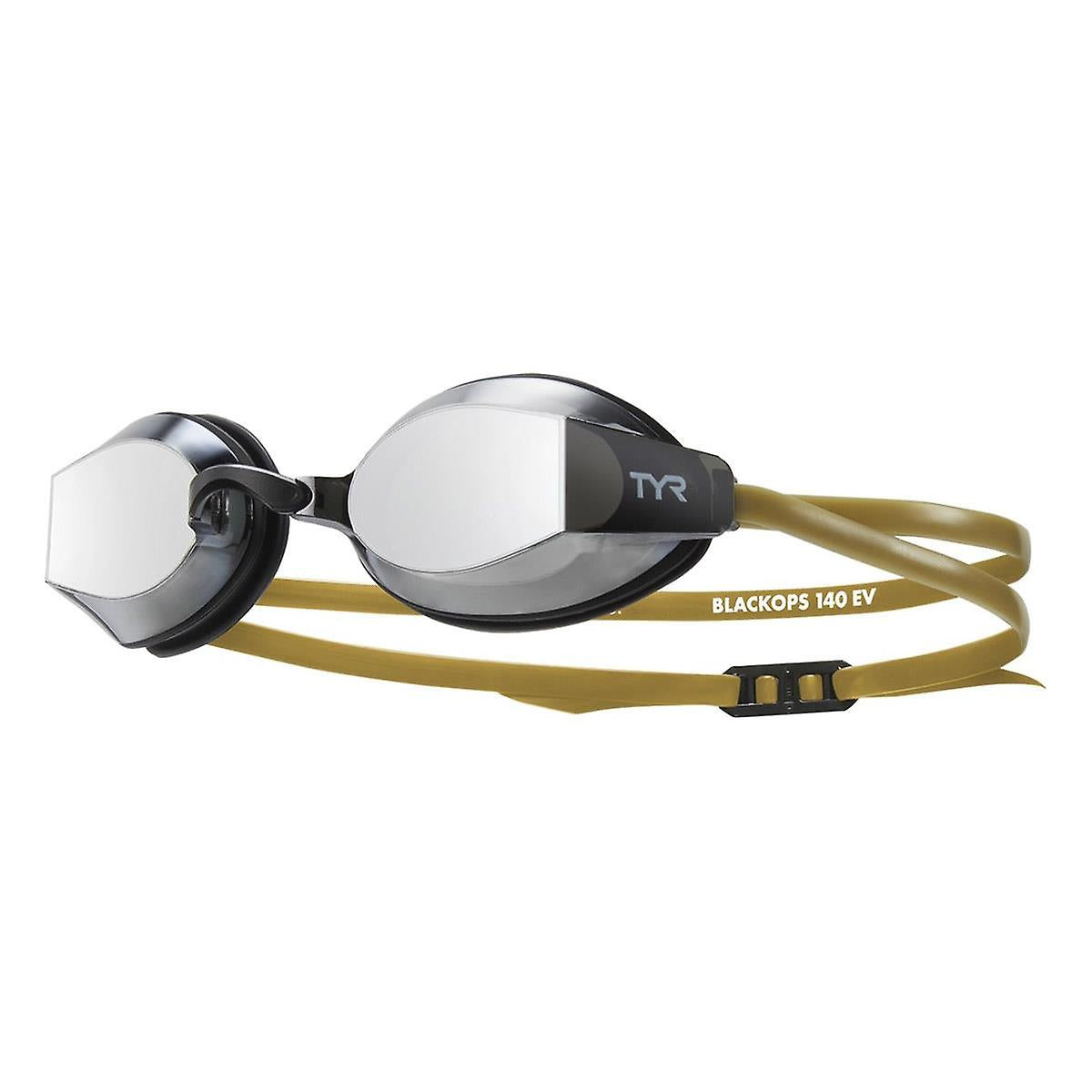 TYR Adults Black Ops 140 EV Mirrored Goggles - Smoke/Black/Olive - All4Swim