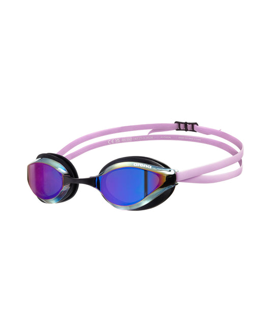 Lunettes de course Arena unisexes Python Mirror - Violet/Noir