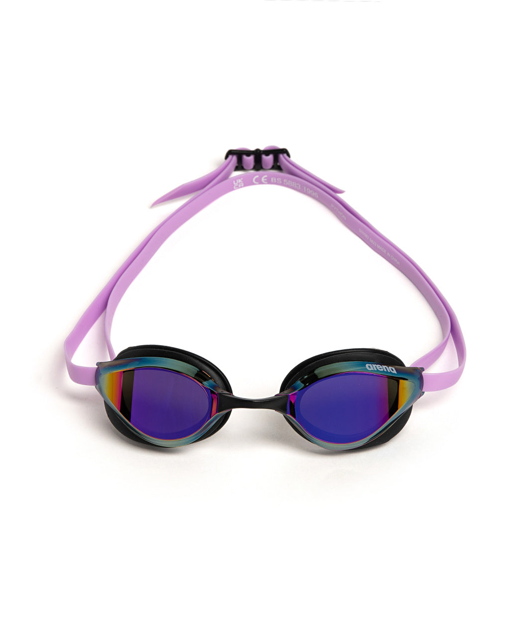 Lunettes de course Arena unisexes Python Mirror - Violet/Noir