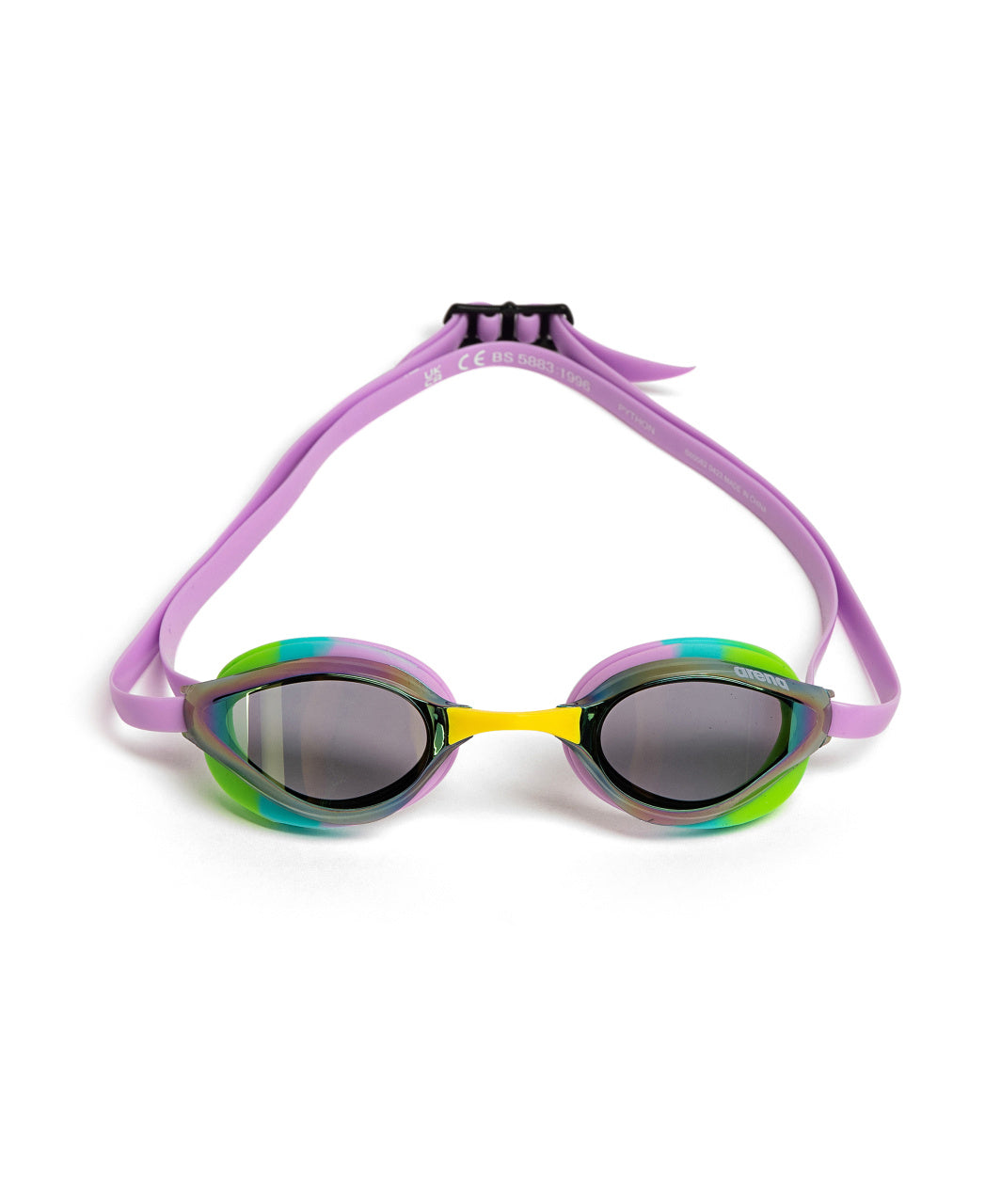 Lunettes de course Arena unisexes Python Mirror - Crépuscule/Eau