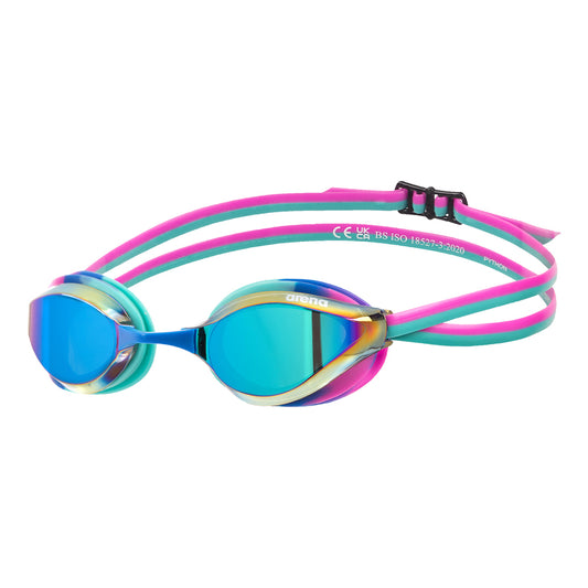 Lunettes de course Arena unisexes Python Mirror - Crépuscule/Eau