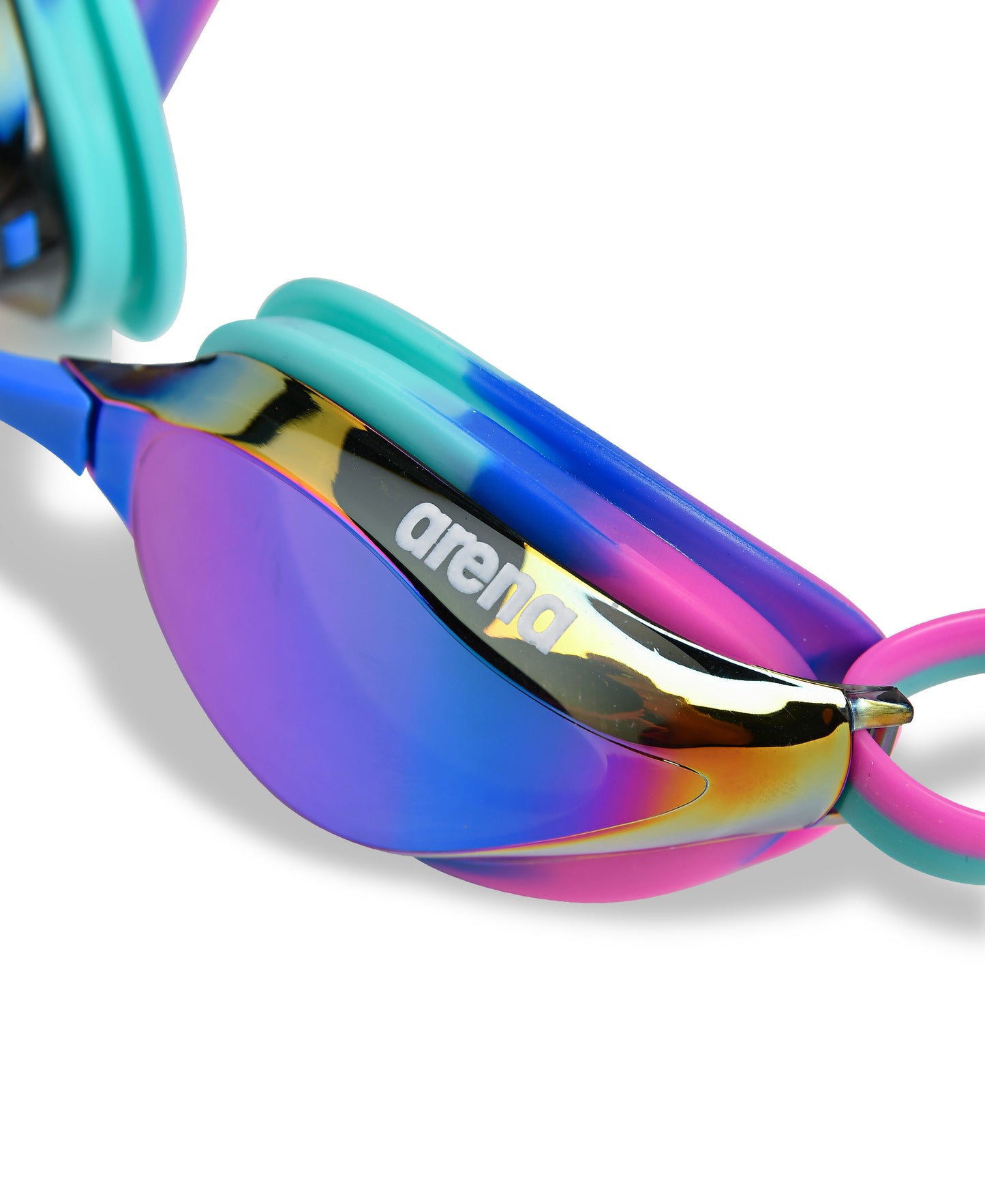 Lunettes de course Arena unisexes Python Mirror - Crépuscule/Eau