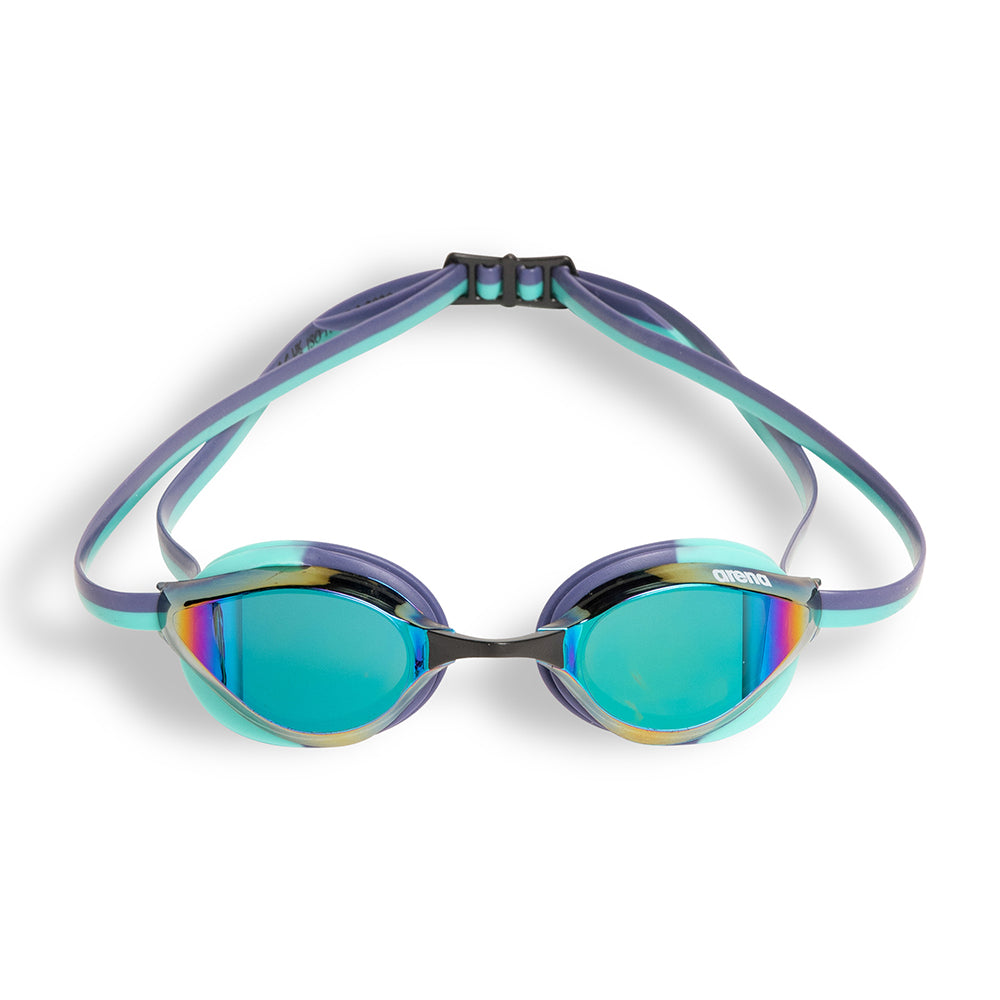 Lunettes de course Arena unisexes Python Mirror - Crépuscule/Eau