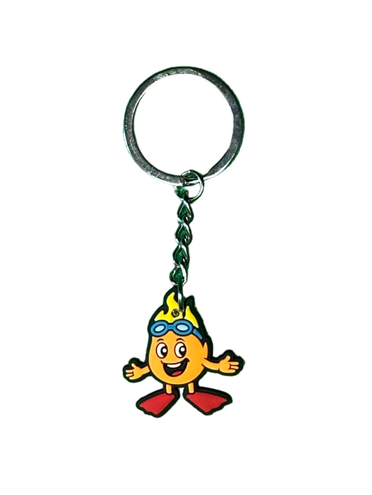 Porte-clés du Burntwood Swimming Club - Flamme