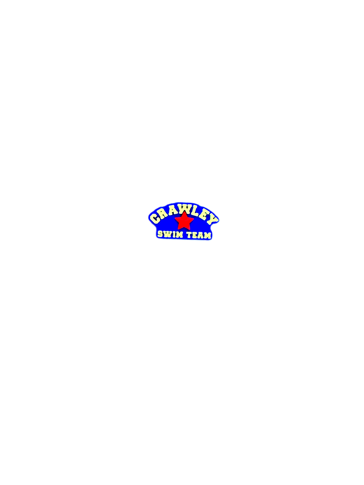 Crawley Swimming Club Shoe Charm - Cut Out