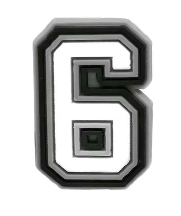 Number '6' or '9' Croc Charm - All4Swim