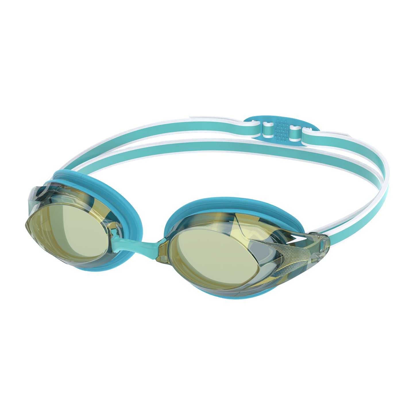 Speedo Women's Vanquisher 3.0 Mirror Goggle - Blue/Gold