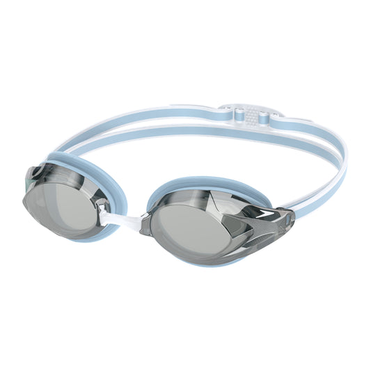 Speedo Women's Vanquisher 3.0 Mirror Goggle - Light Blue/Silver