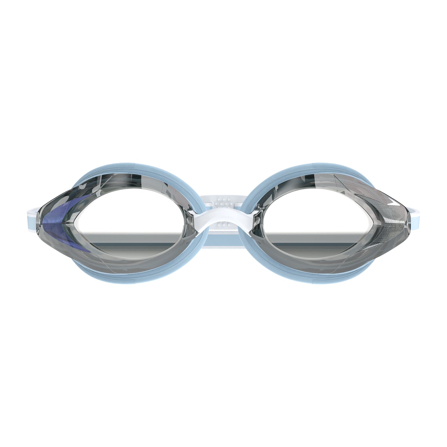 Speedo Women's Vanquisher 3.0 Mirror Goggle - Light Blue/Silver