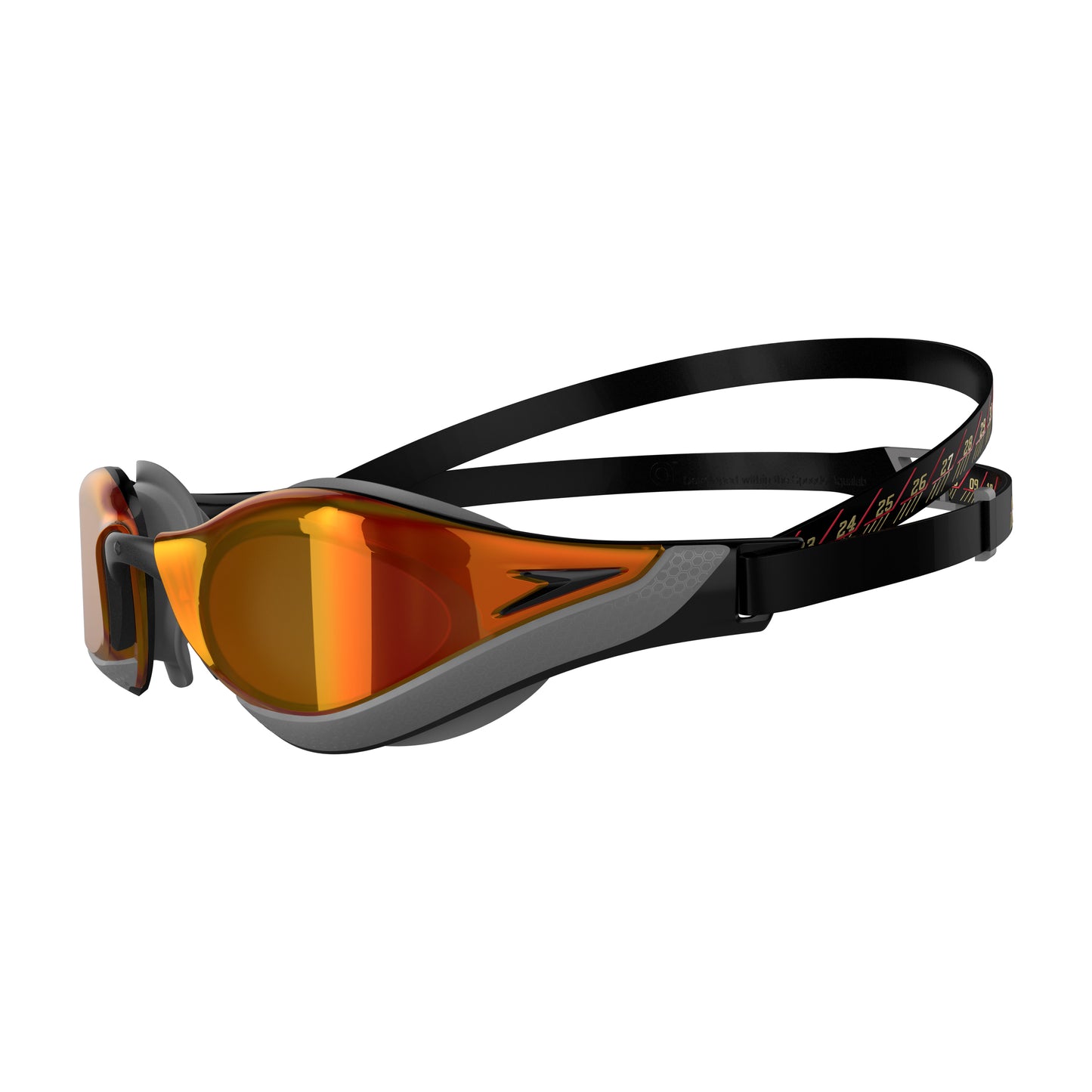 Speedo Fastskin Pure Focus Mirror Goggles - Black/Red
