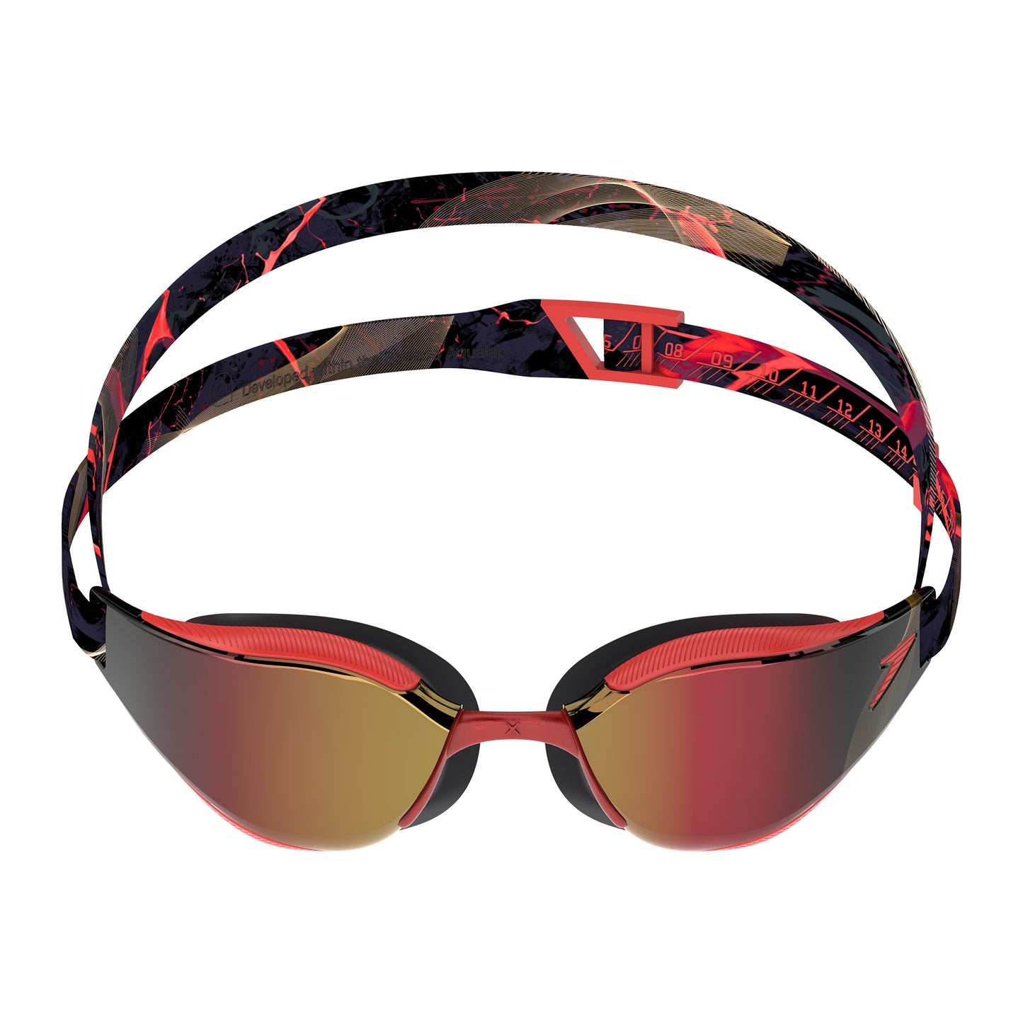 Lunettes de natation Speedo Fastskin Hyper Elite Mirror - Vert/Jaune