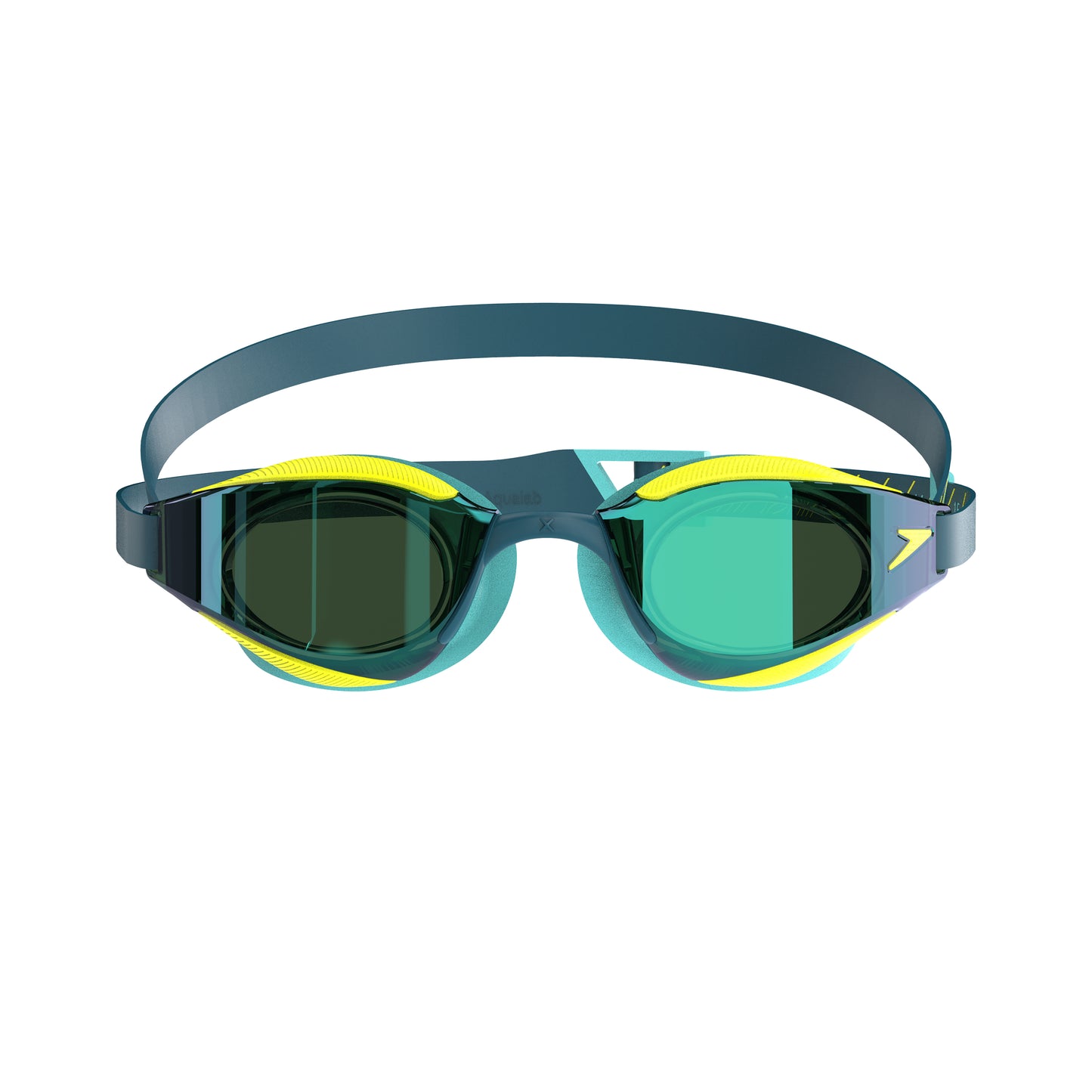Speedo Fastskin Hyper Elite Mirror Goggles - Green/Yellow