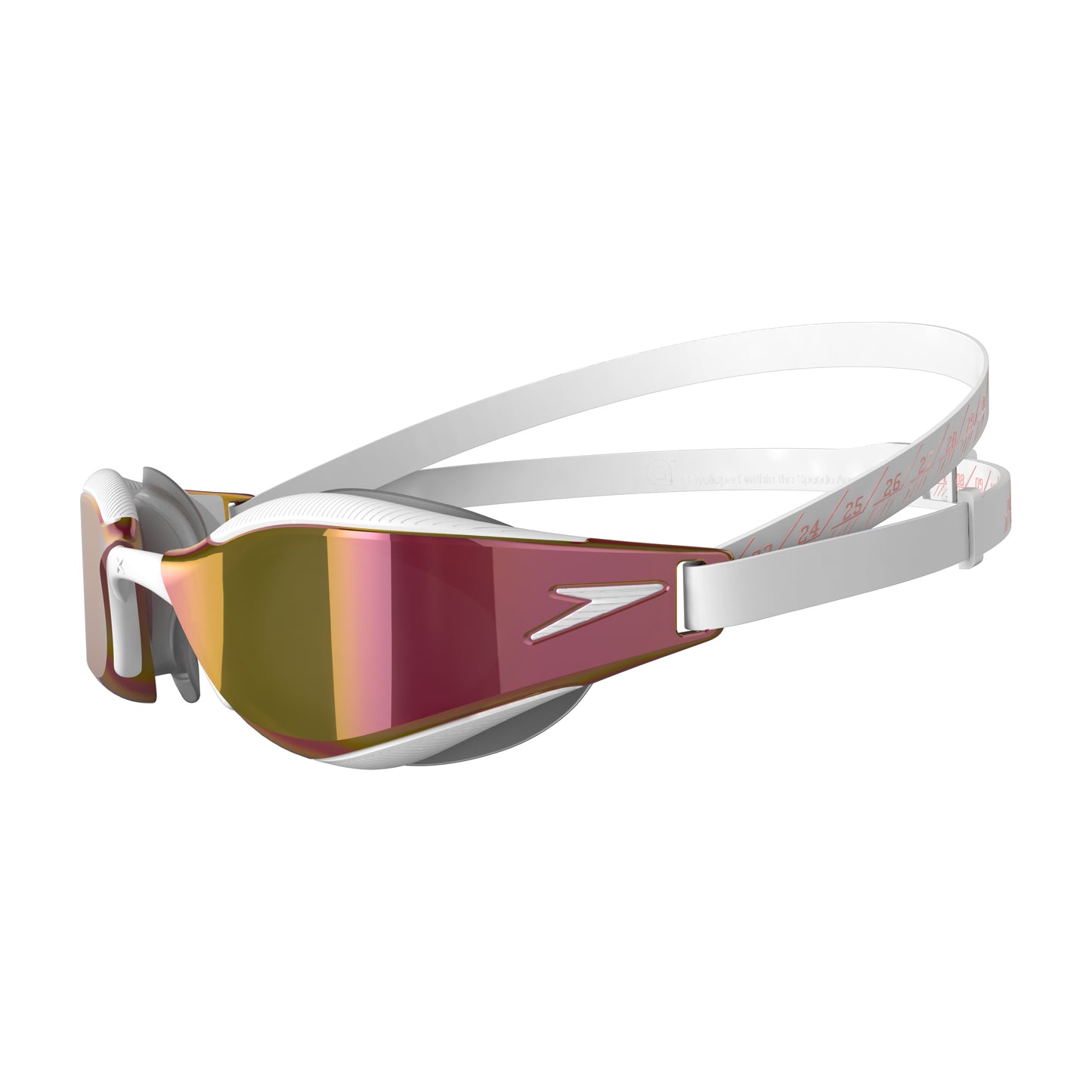 Speedo Fastskin Hyper Elite Mirror Goggles - White/Gold