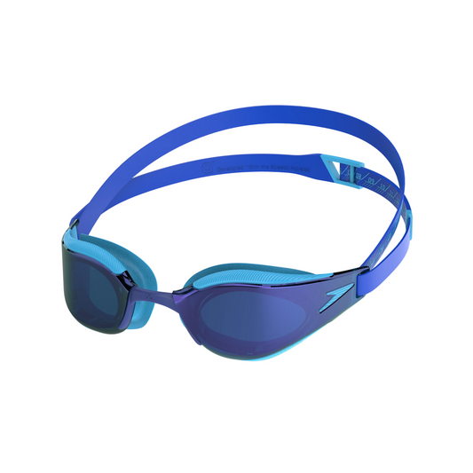 Speedo Junior Fastskin Hyper Elite Mirror Goggles - Blue