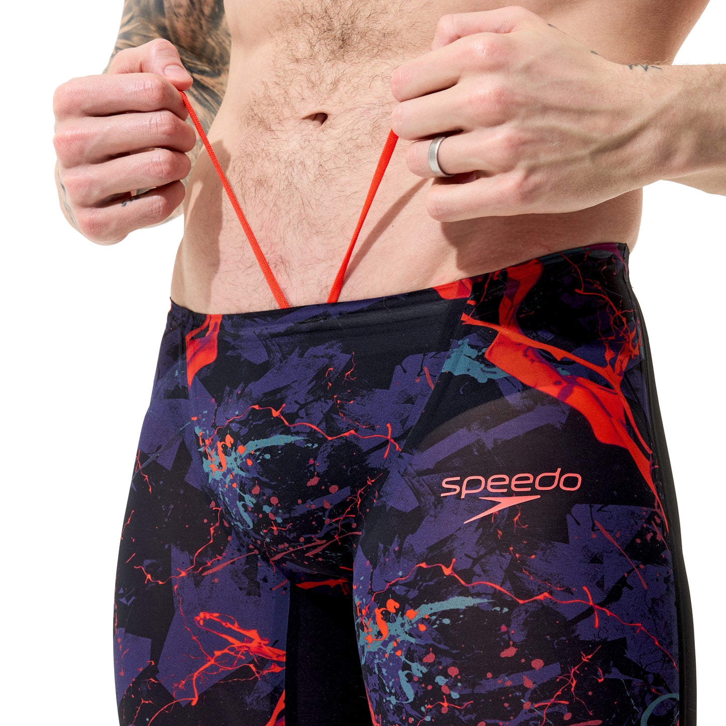 Speedo Men's Fastskin LZR Pure Valor 2.0 Jammer - Black Ember