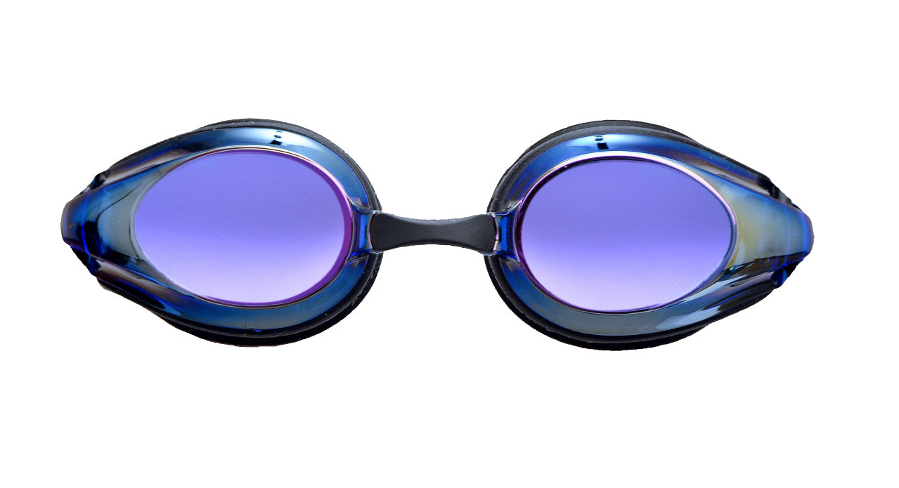 Arena Unisex Tracks Mirror Racing Goggles - Blue/Black - All4Swim