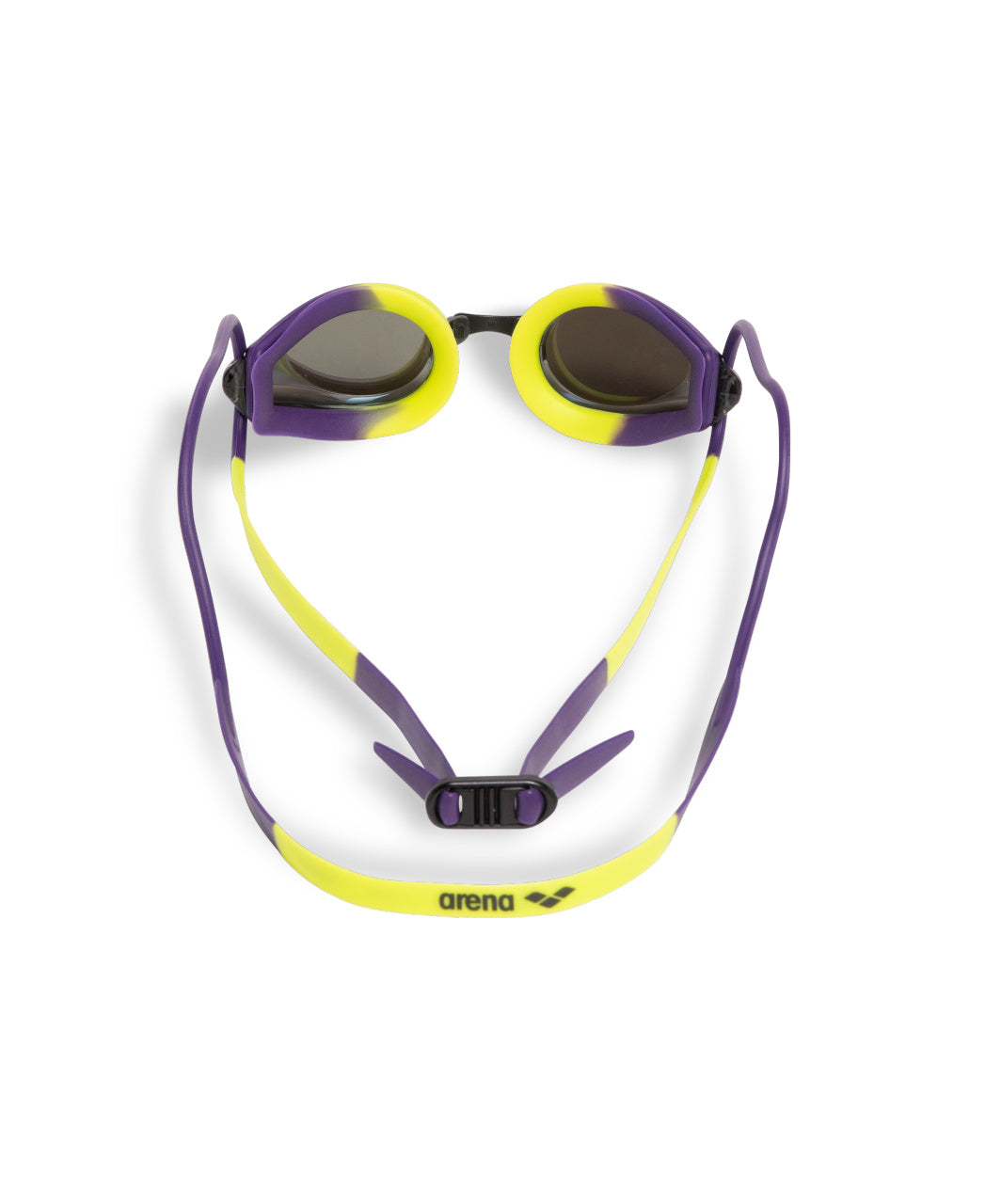 Arena Unisex Tracks Mirror Racing Goggles - Plum/Lime - All4Swim