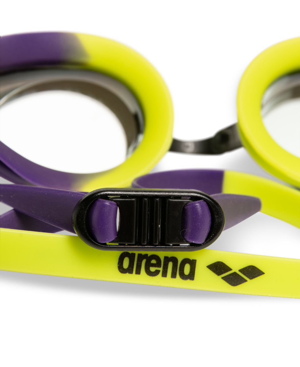 Arena Unisex Tracks Mirror Racing Goggles - Plum/Lime - All4Swim