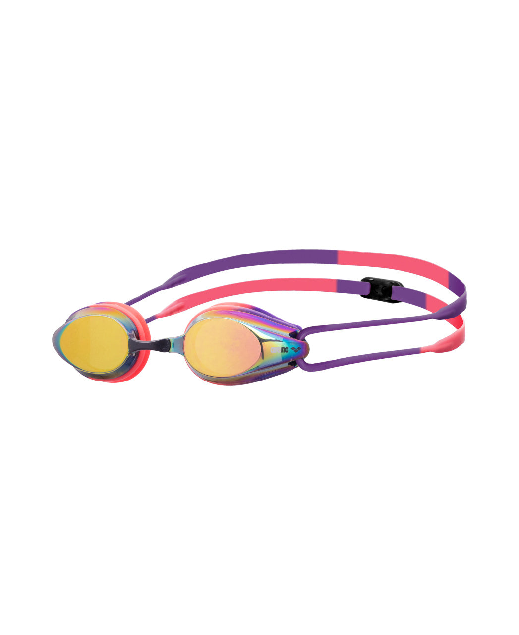 Arena Unisex Tracks Mirror Racing Goggles - Plum/Coral - All4Swim