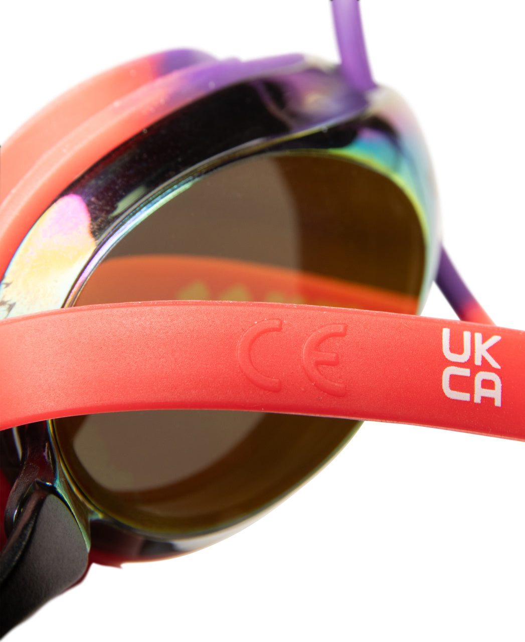 Arena Unisex Tracks Mirror Racing Goggles - Plum/Coral - All4Swim