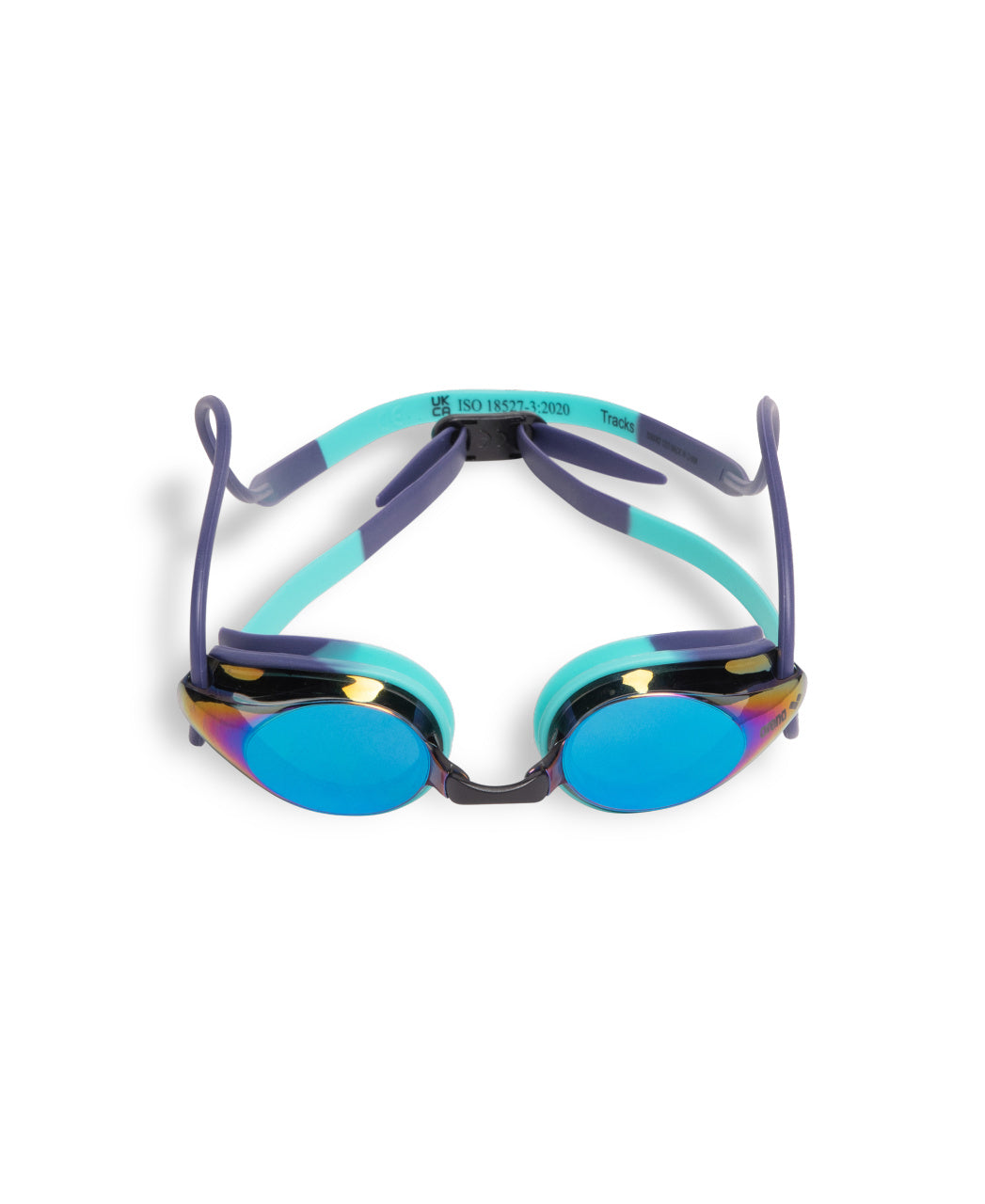 Arena Unisex Tracks Mirror Racing Goggles - Turquoise/Water - All4Swim