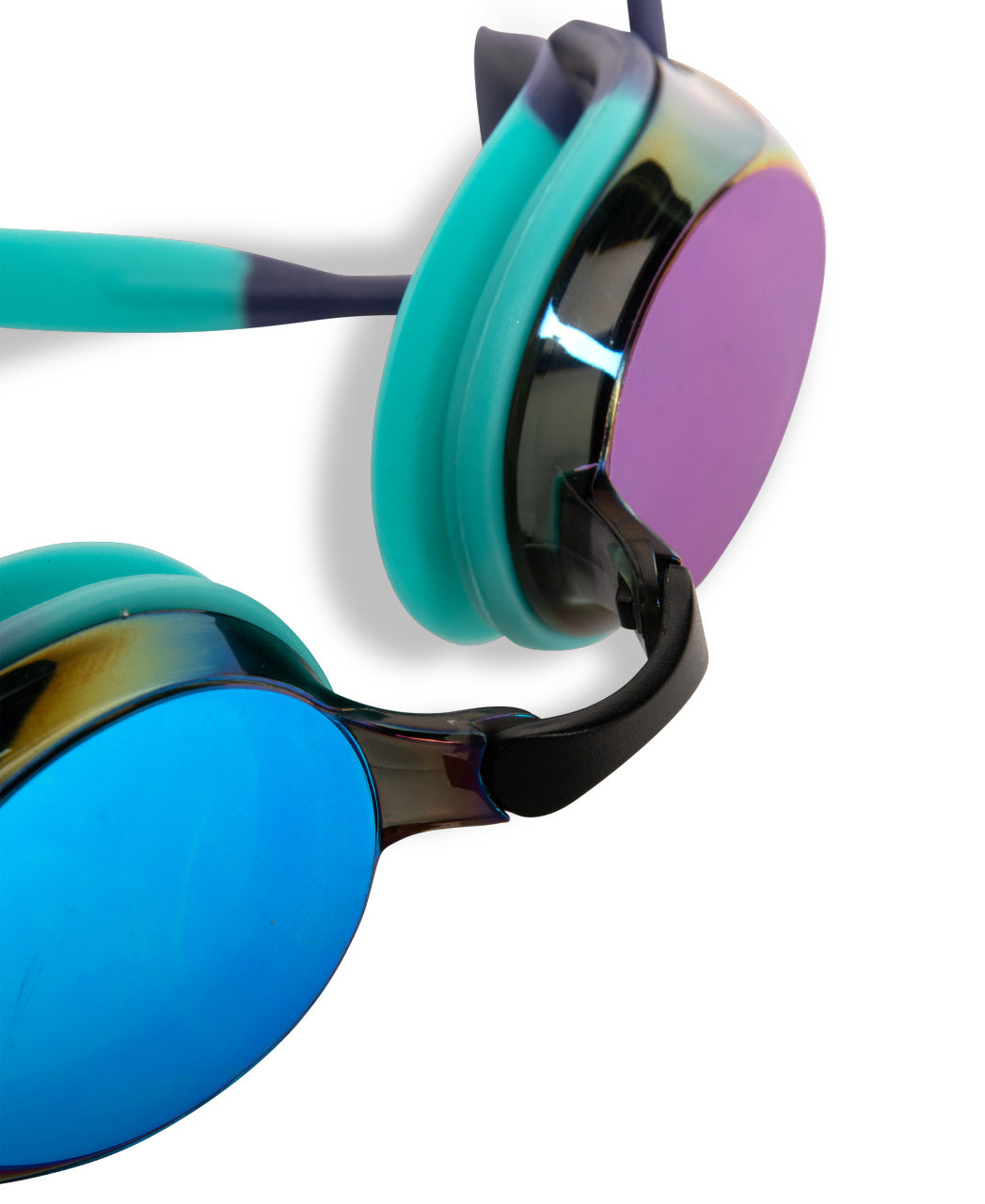 Arena Unisex Tracks Mirror Racing Goggles - Turquoise/Water - All4Swim