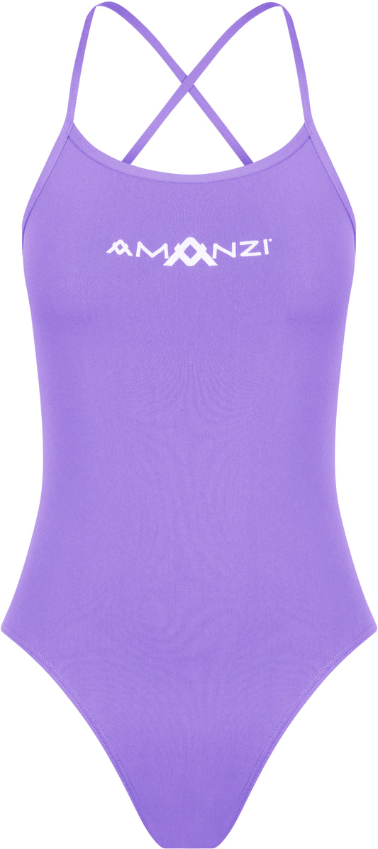 Maillot une-pièce noué dans le dos pour filles Amanzi - Iris