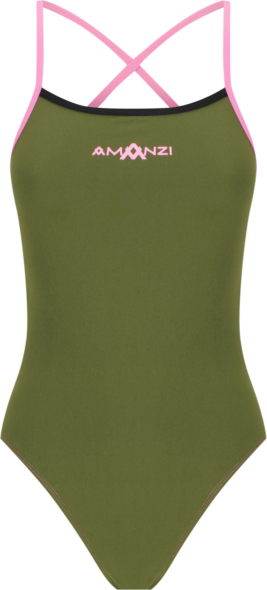 Amanzi Women's Tie Back One Piece - Desert Blush - All4Swim