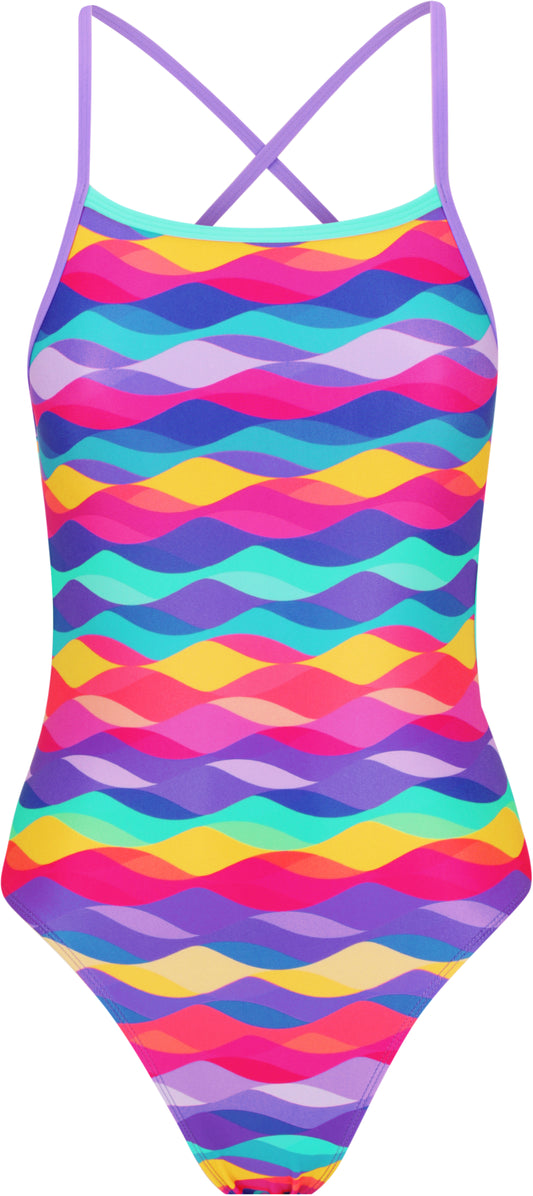 Maillot une-pièce noué dans le dos pour filles Amanzi - Marella