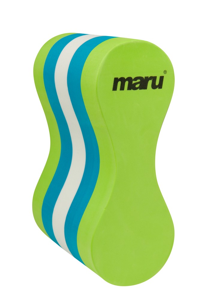Maru Pull Buoy (Blue/White/Lime) - All4Swim