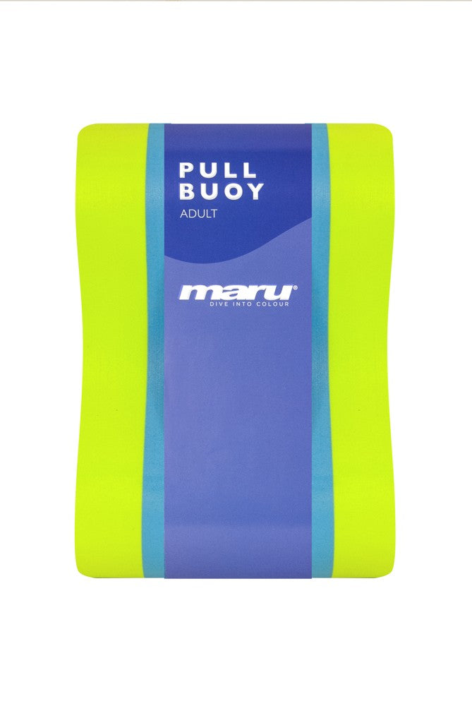 Maru Pull Buoy (Blue/White/Lime) - All4Swim