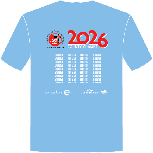 Pembrokeshire County Championships 2026 Adult T-Shirt - Sky Blue