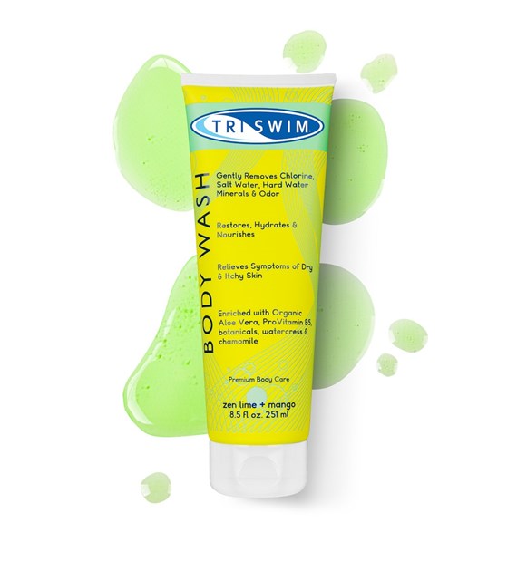 TRISWIM Chlorine Removal Body Wash For Swimmers | Lime & Mango