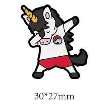 Borocuda Swim School Shoe Charm - Unicorn