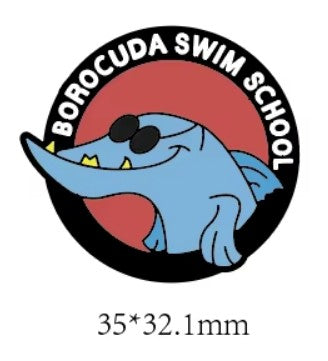 Borocuda Swim School Shoe Charm - Circle 2