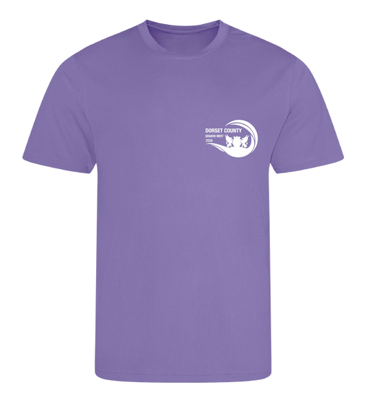 Dorset County Graded Meet 2026 Adult T-Shirt - Lavender/White