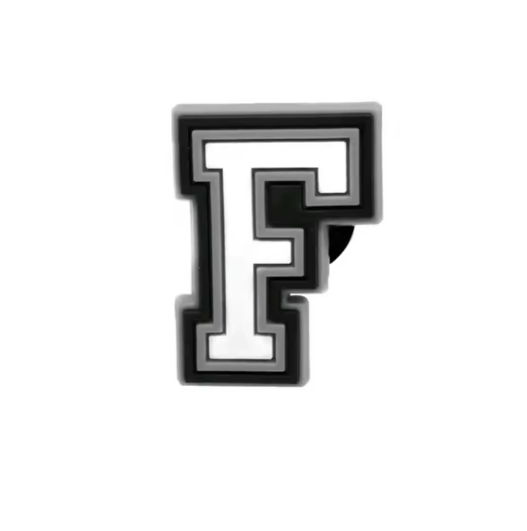 Letter 'F' Croc Charm - All4Swim