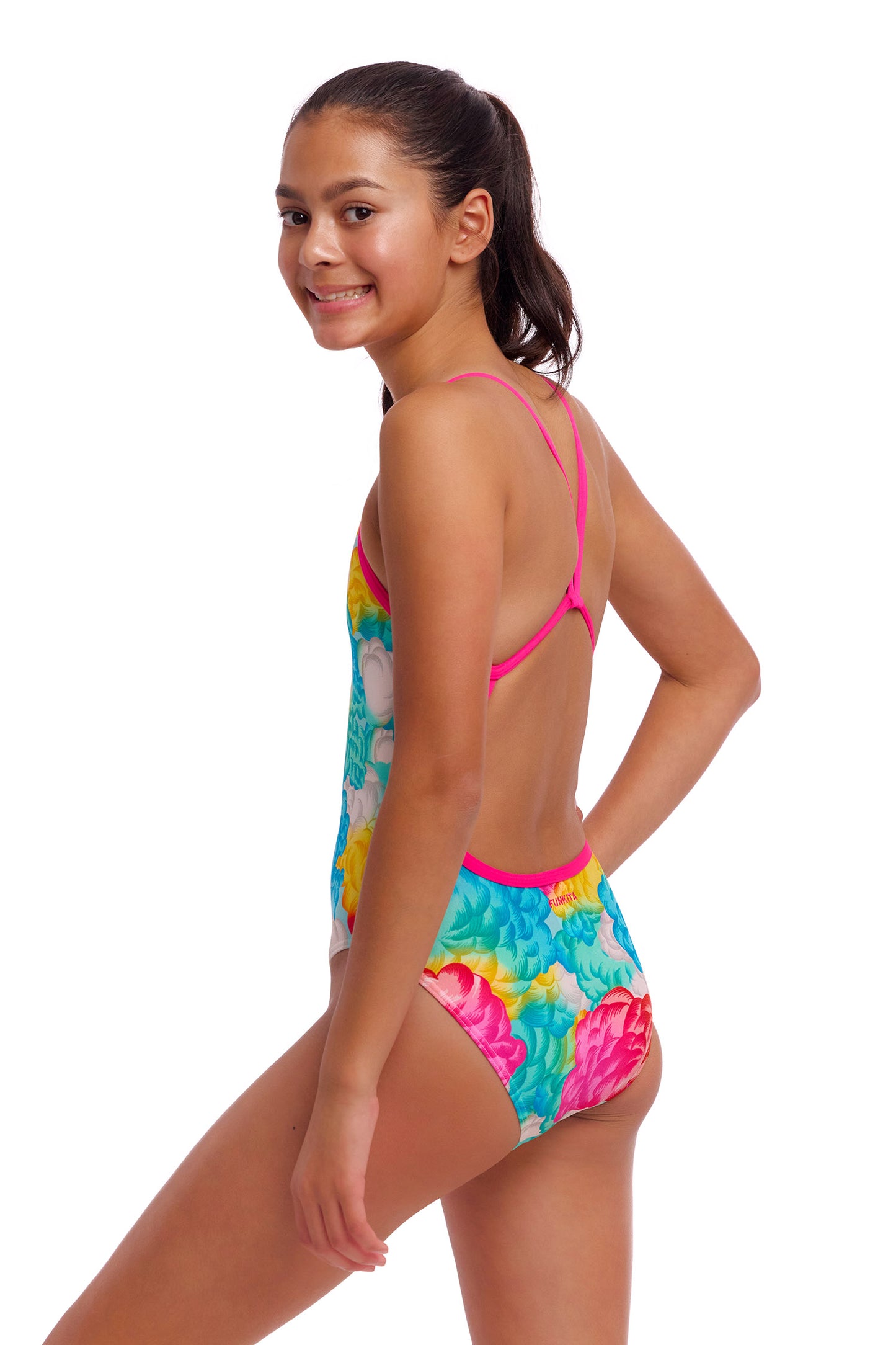 Maillot de bain une pièce Funkita Cloudy Colours pour filles