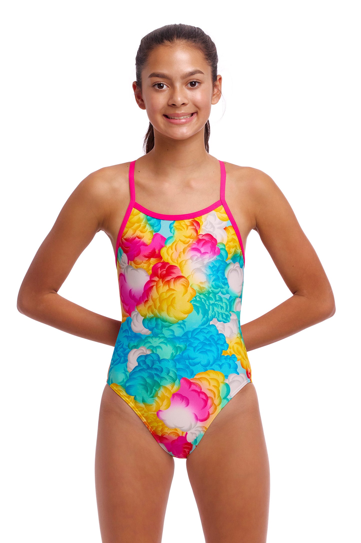 Funkita Girls Cloudy Colours Single Strap One Piece