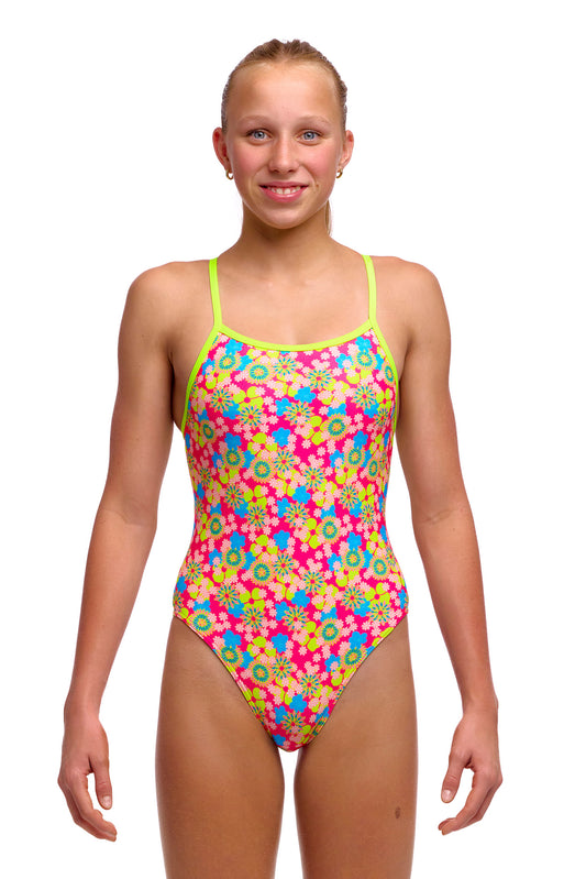 Funkita Girls Flow Blow Single Strap One Piece