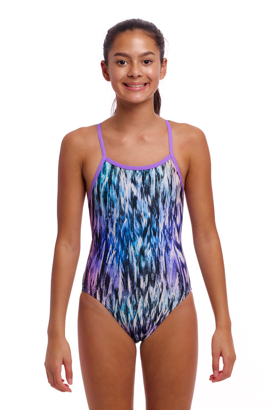 Maillot une pièce Funkita Fly Dye à bretelles simples pour filles