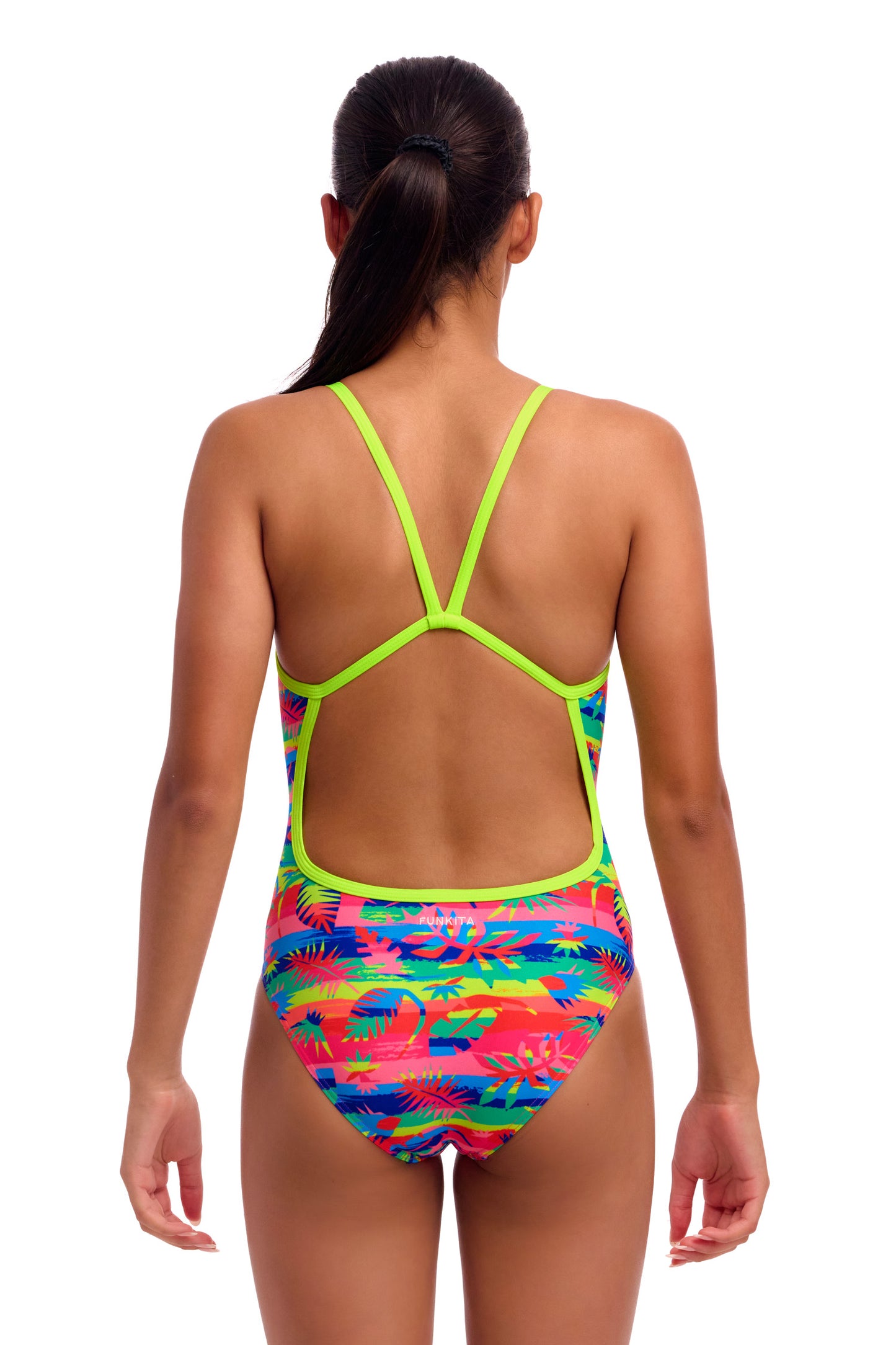 Maillot une pièce à bretelles simples Funkita Loose Goose pour filles