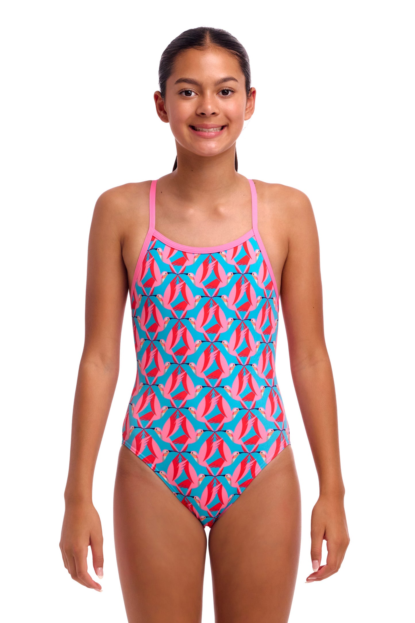 Maillot une pièce à bretelles simples Funkita Loose Goose pour filles