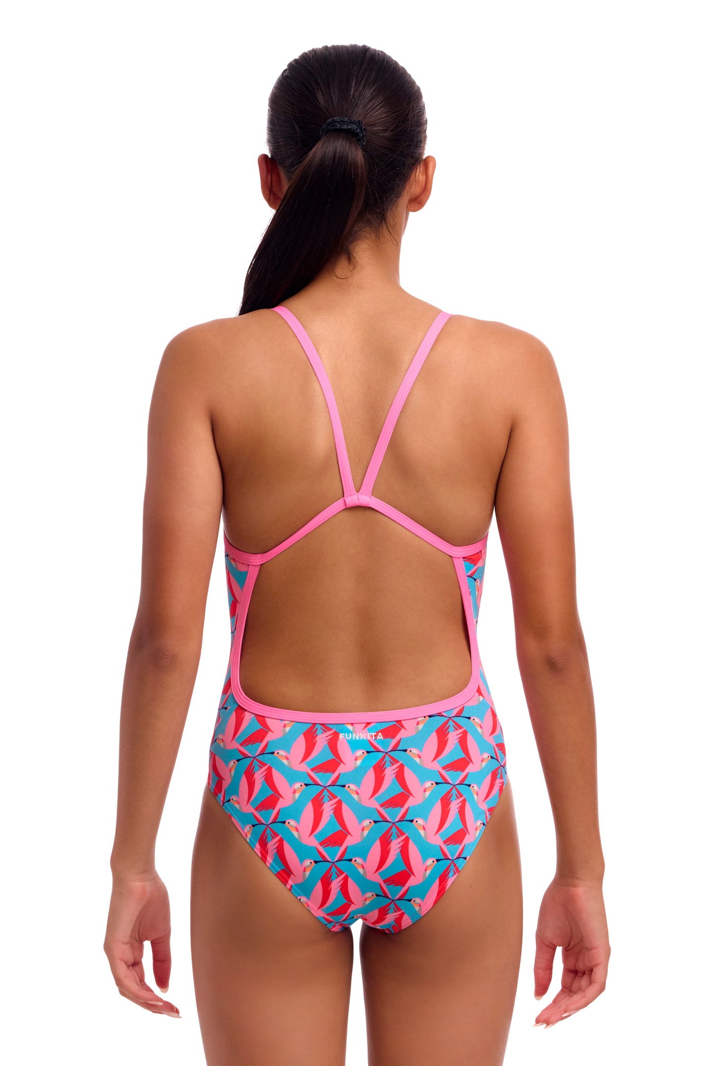 Maillot une pièce à bretelles simples Funkita Loose Goose pour filles