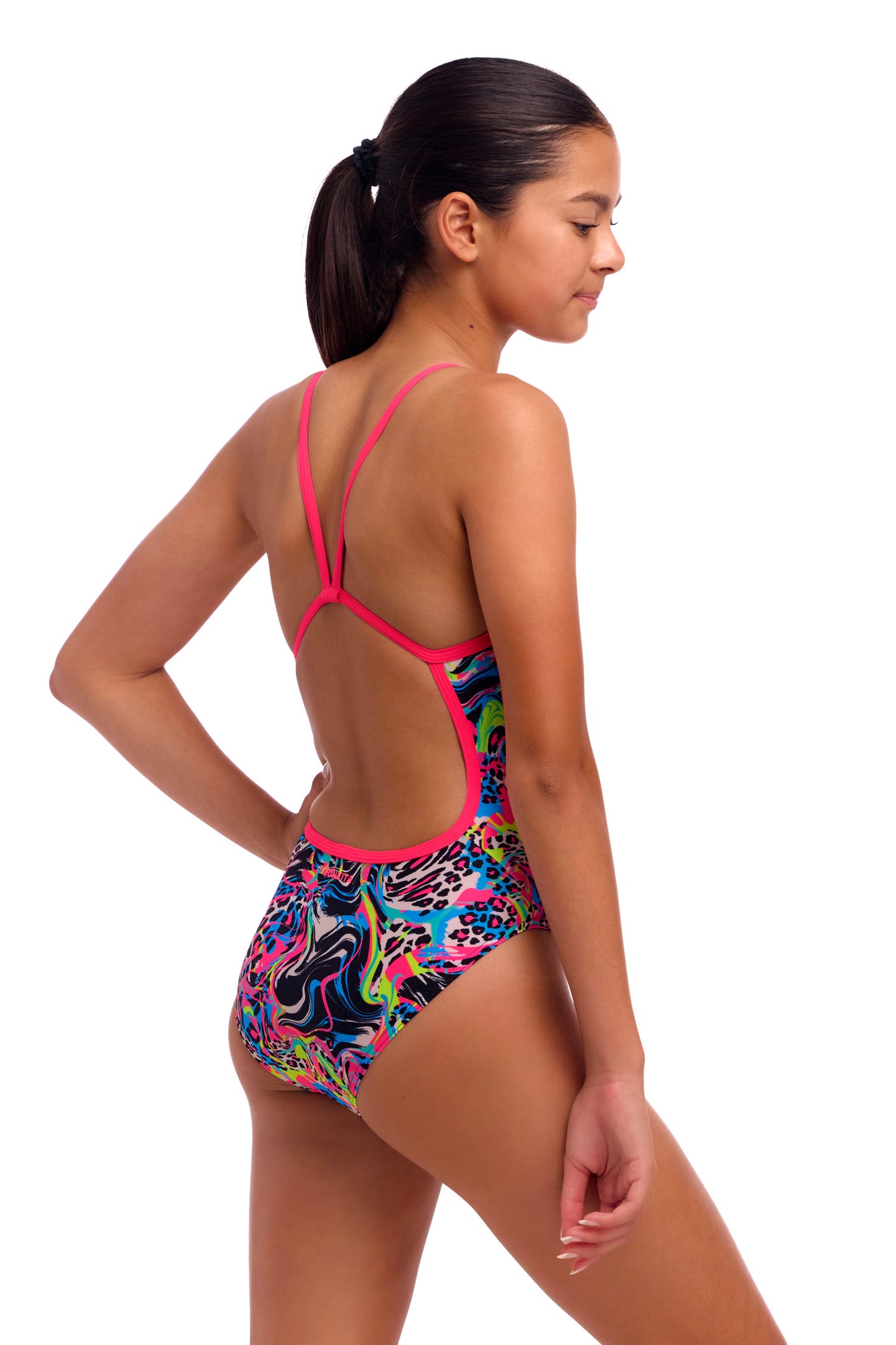 Maillot une pièce à bretelles simples Funkita Loose Goose pour filles