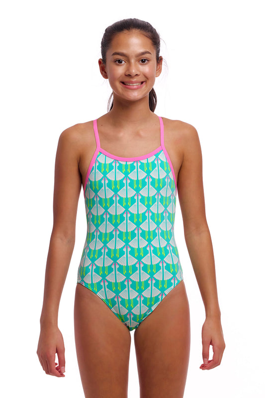 Maillot une pièce à bretelles simples Funkita Loose Goose pour filles