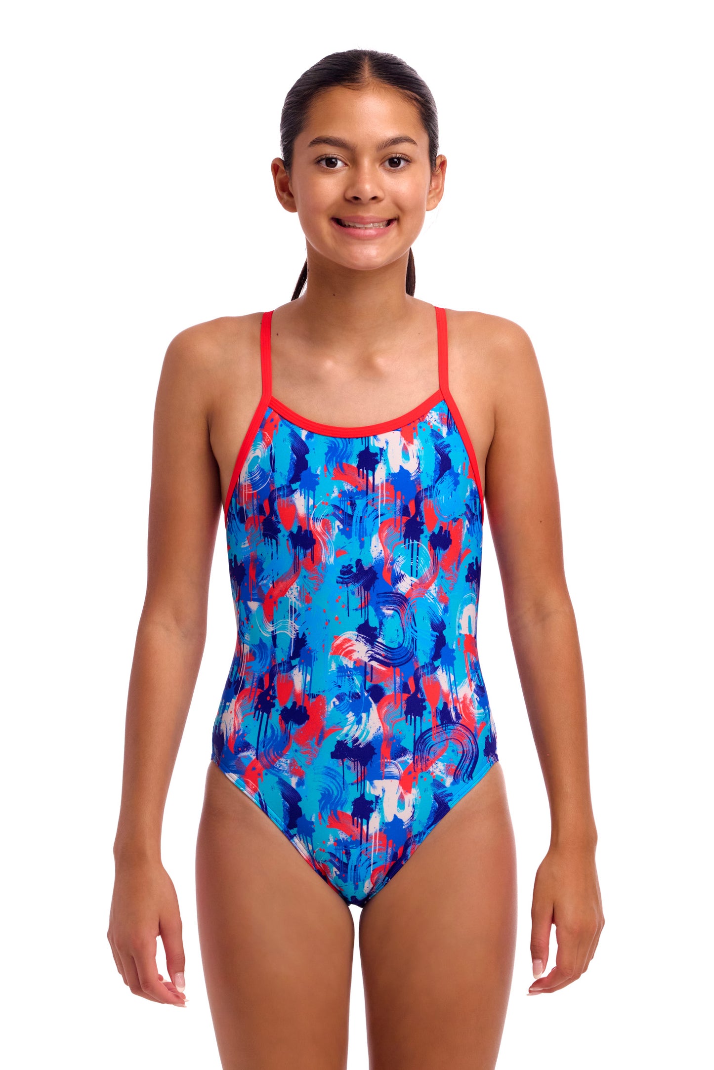 Maillot une pièce à bretelles simples Funkita Loose Goose pour filles
