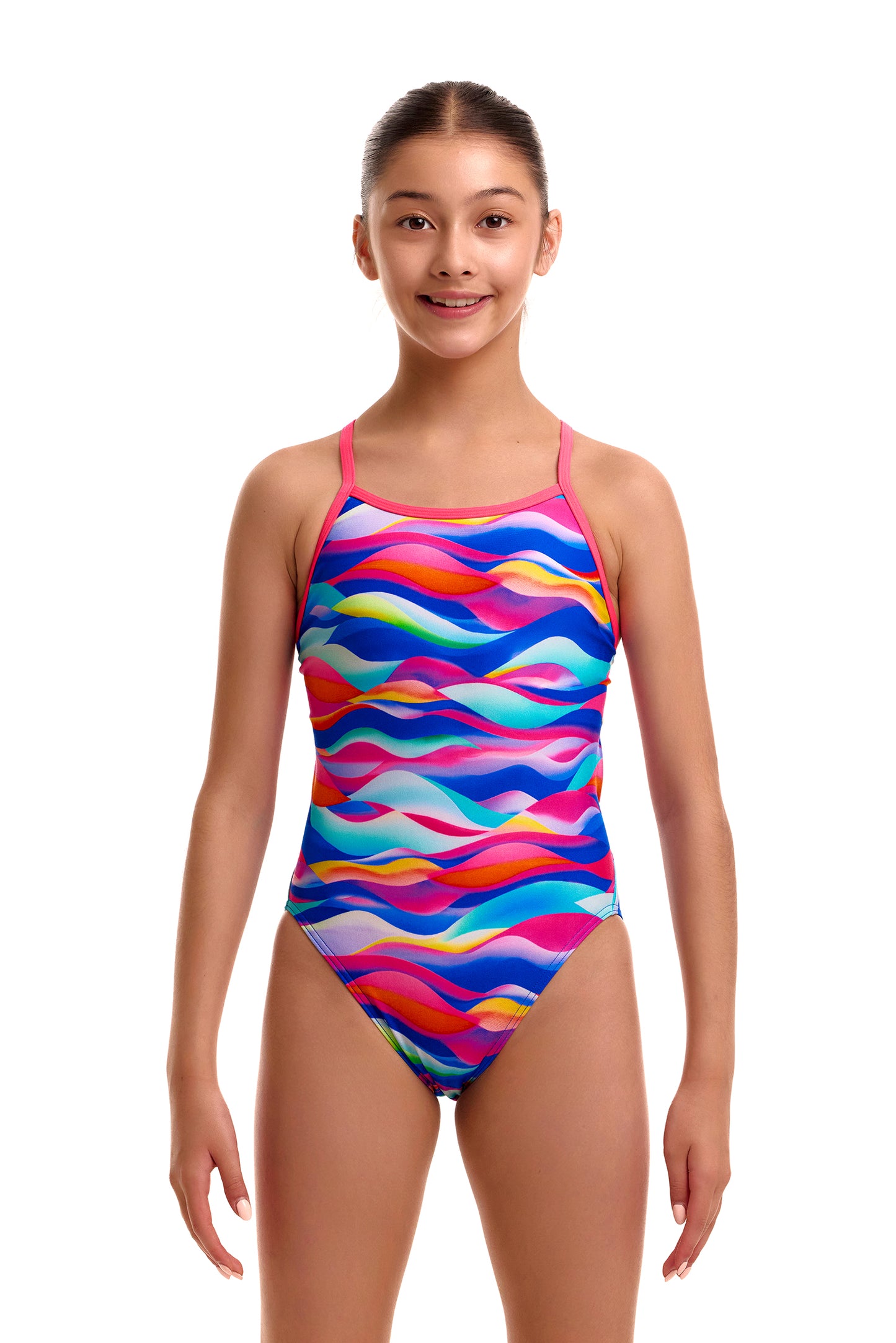 Maillot une pièce à bretelles simples Funkita Loose Goose pour filles