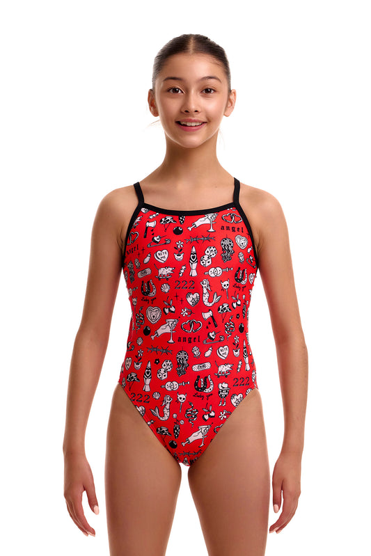 Funkita Girls Scribbles Single Strap One Piece